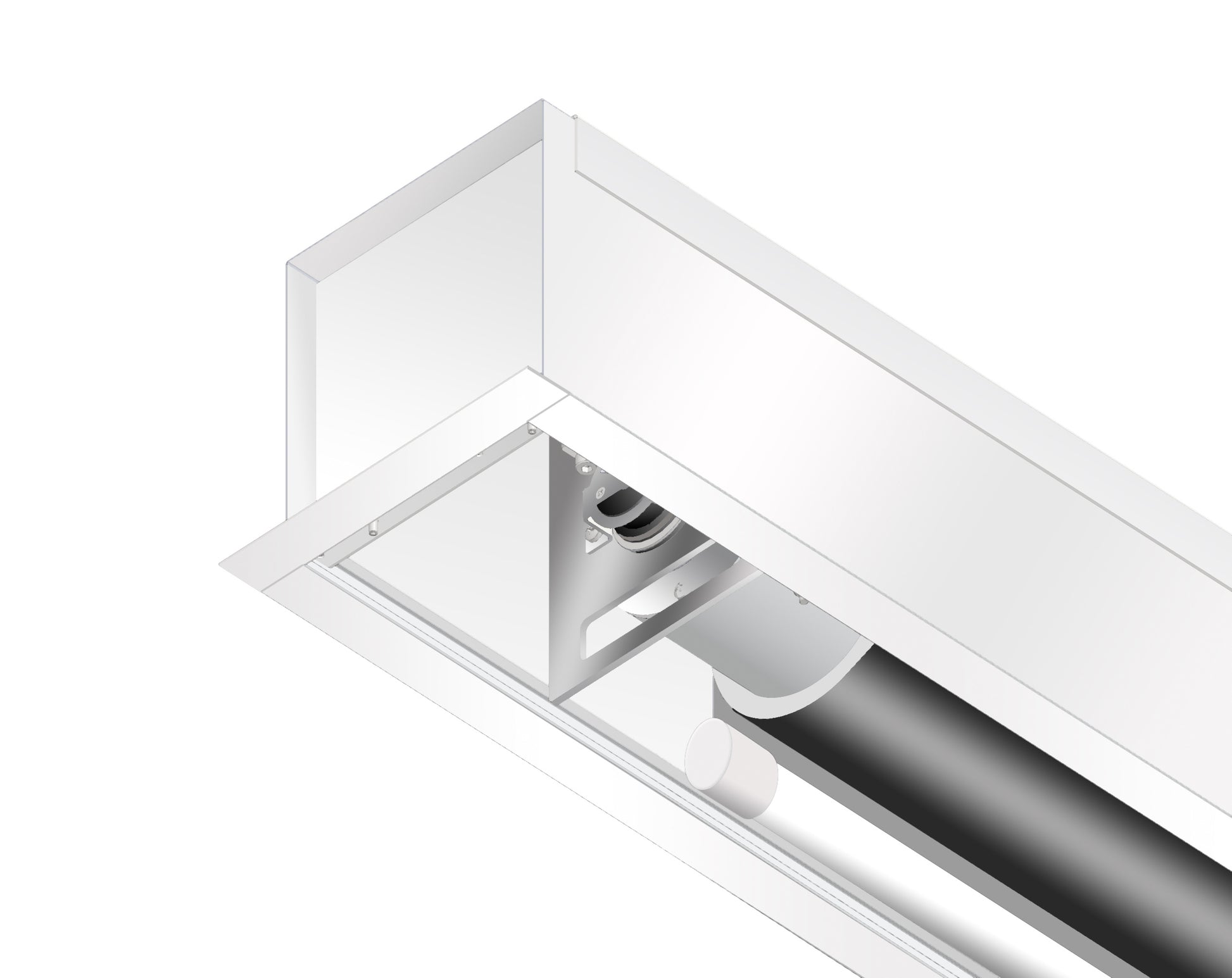 Da-Lite Projecta Descender Large Electrol WS 330 – Elektrische Leinwand, 4:3, 440 × 330 cm (216,5"), Mattweiss