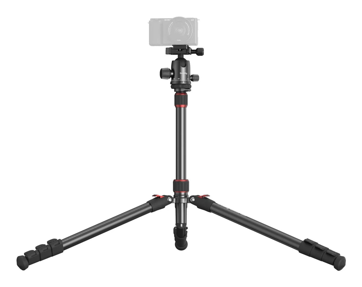SmallRig 5629 Dreibeinstativ – bis 180 cm, 15 kg Traglast, Kugelkopf, Schnellwechselplatte