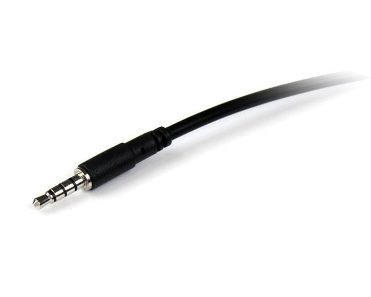 StarTech.com 3,5-mm-Klinken-Verlängerung – Stecker zu Buchse – 2 m, 4-polig, nickelbeschichtete Kontakte