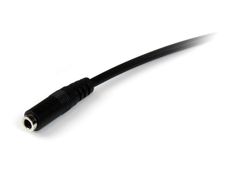 StarTech.com 3,5-mm-Klinken-Verlängerung – Stecker zu Buchse – 2 m, 4-polig, nickelbeschichtete Kontakte