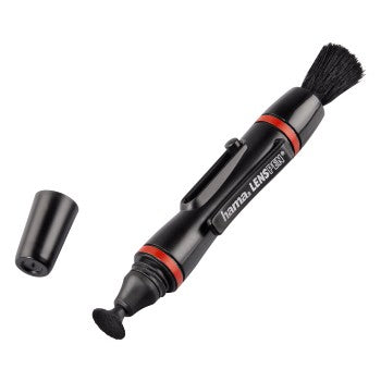 Hama Lenspen Classic Reinigungspinsel – Kunststoff/Spezialsamt, 13 mm breit – Schwarz
