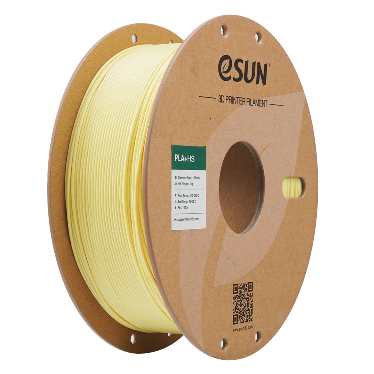 eSUN 3D-Drucker-Filament HS PLA+ 1,75 mm Gelb, 1 kg