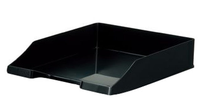 HAN Briefkorb für C4, Kunststoff, Schwarz, Hochglänzend, 255 × 65 × 348 mm