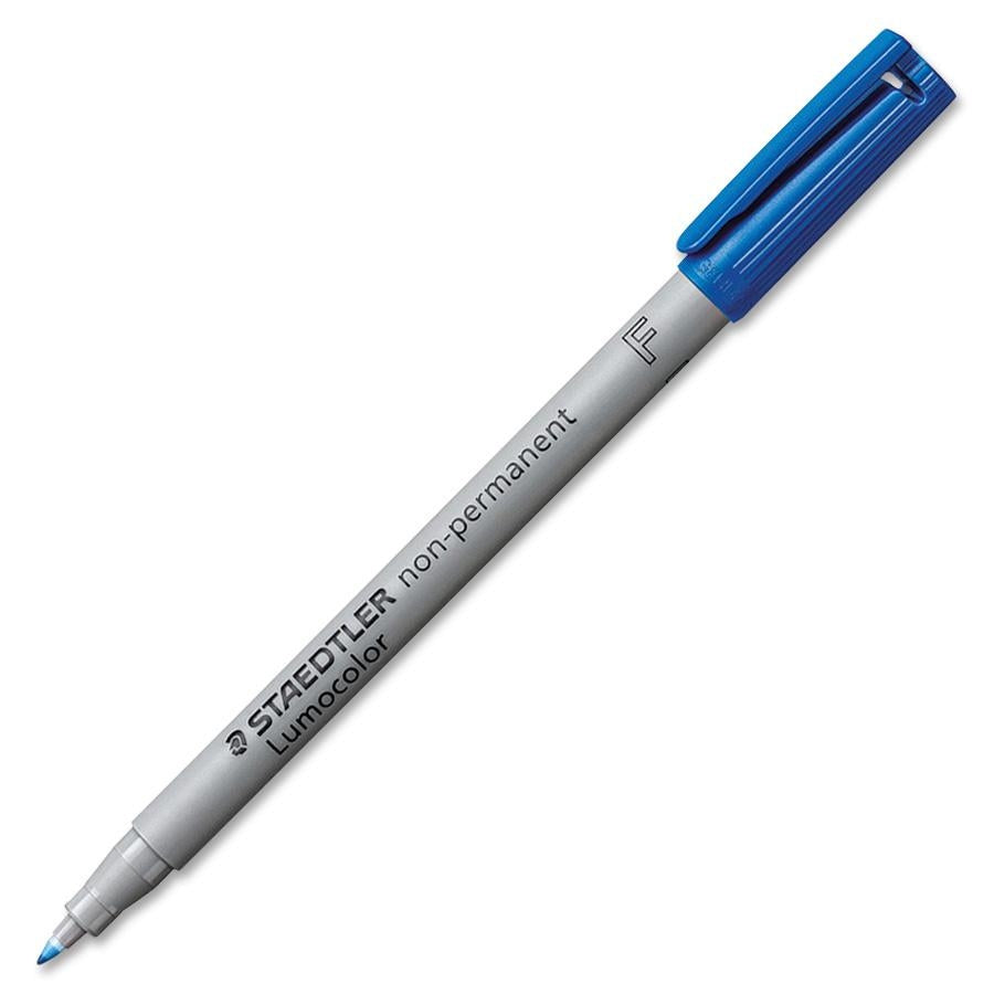 Staedtler OHP-Marker – 0,6 mm, blau, 10 Stk., feucht abwischbar – für Folien & glatte Oberflächen