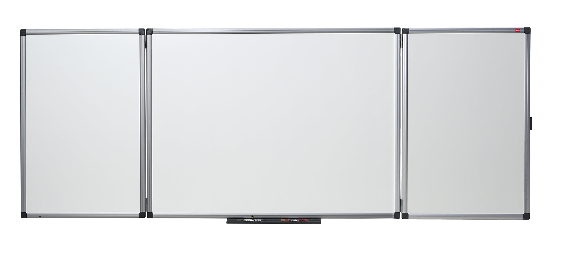 Nobo Whiteboard – 150 × 120 cm, Emaille, magnetisch, Aluminiumrahmen, Wandmontage, inkl. Ablageleiste