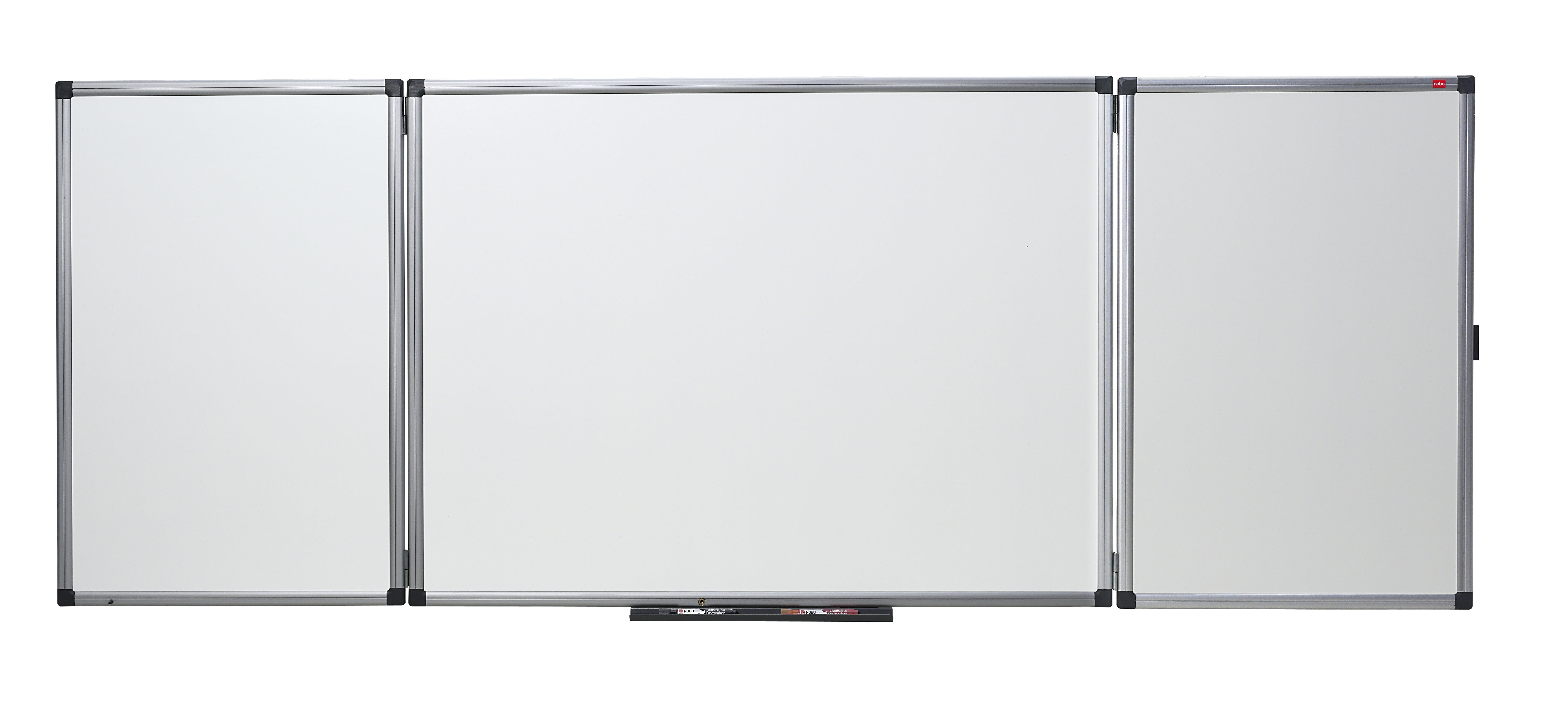 Nobo Whiteboard – 150 × 120 cm, Emaille, magnetisch, Aluminiumrahmen, Wandmontage, inkl. Ablageleiste