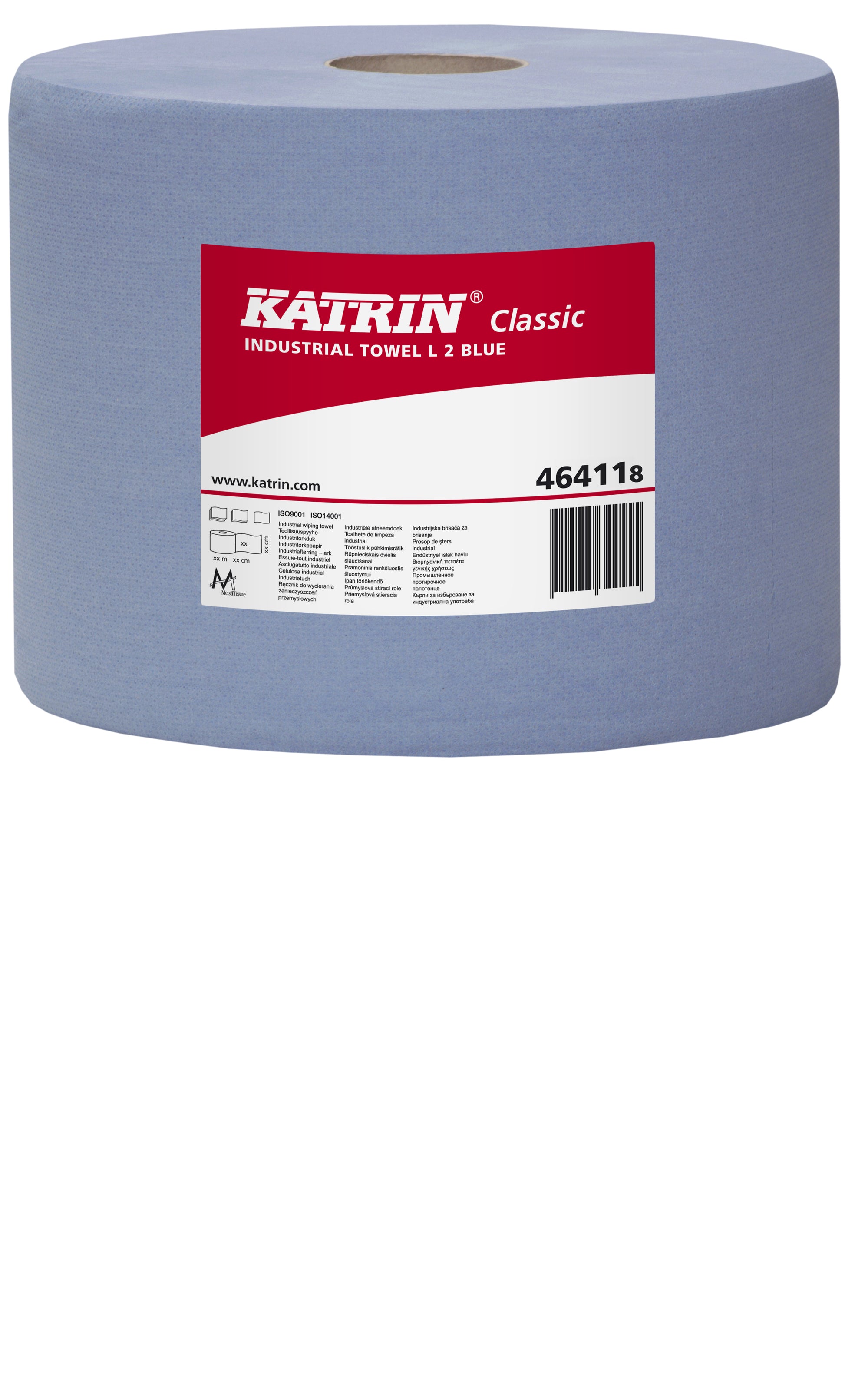Katrin Putzrolle XXL 3 – 3-lagig – 38 × 38 cm – 1'000 Blatt – Blau