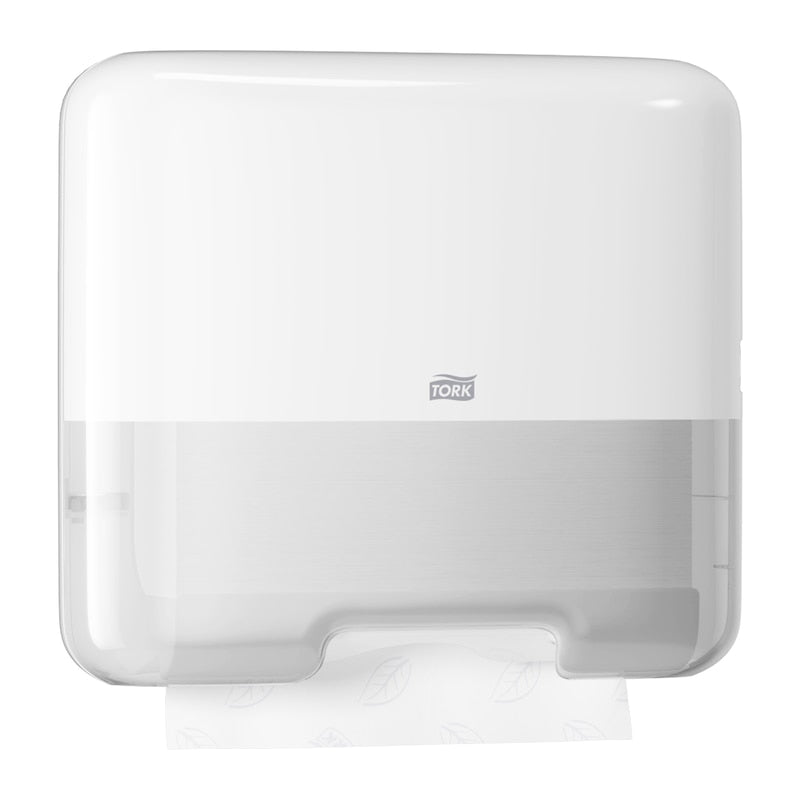 Tork Falthandtuchspender Elevation Mini – für H3, Kunststoff, weiss, 332 × 291 × 135 mm