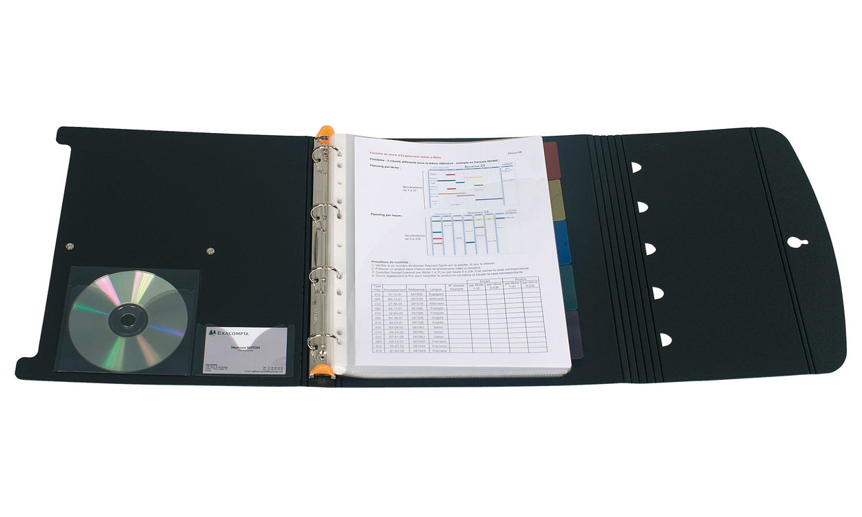 Exacompta Ringmappe – A4 – schwarz