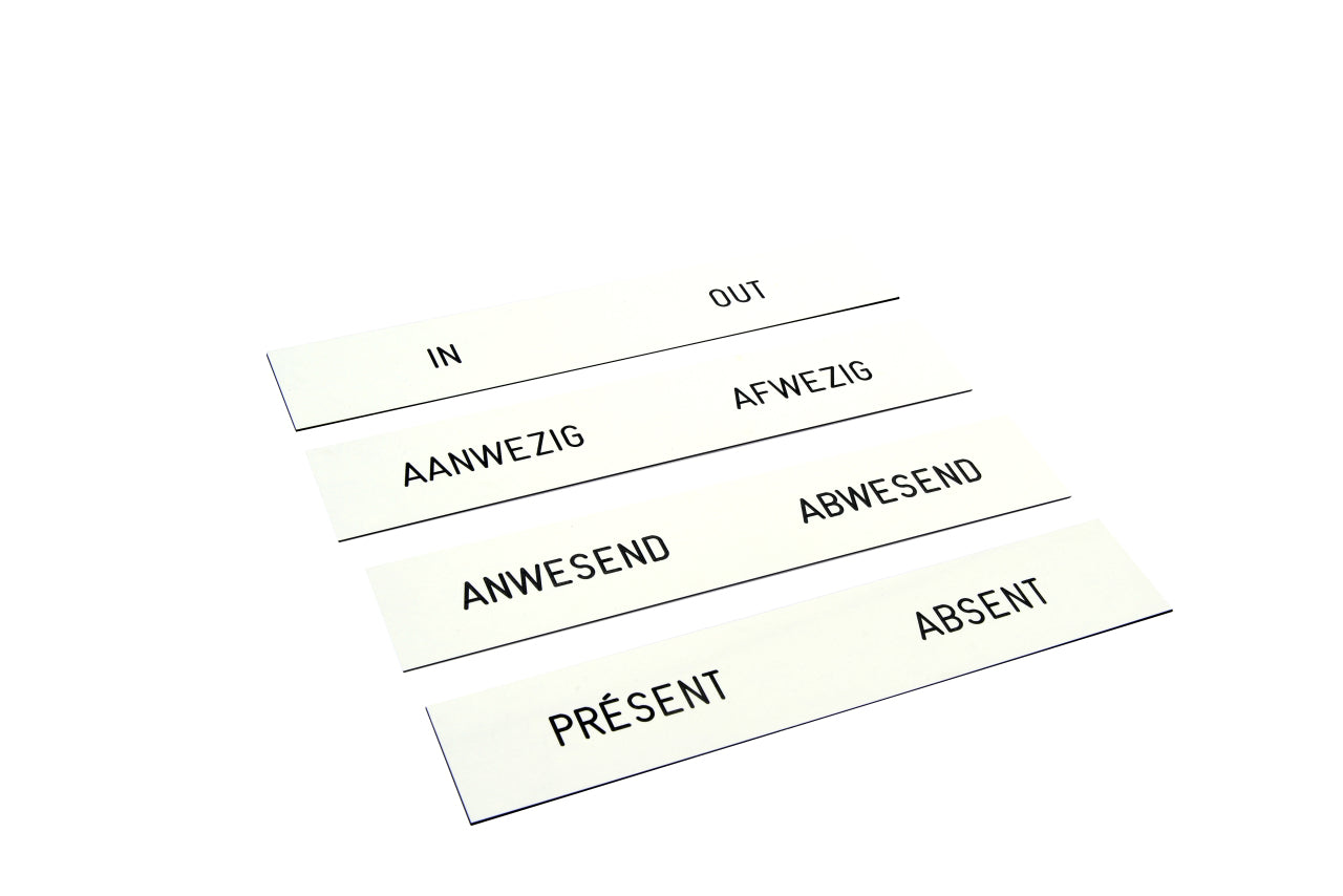 Legamaster Anwesenheitstafel – An- und Abwesenheit – Alurahmen – 26 × 31 cm – bis 10 Personen