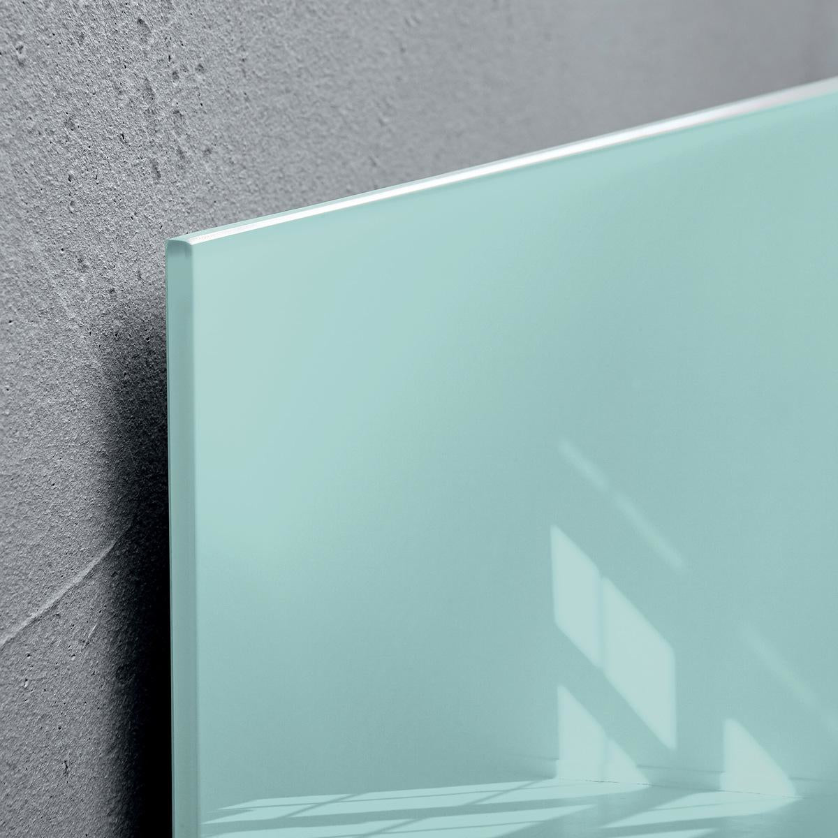Sigel Whiteboard – 48 × 48 cm, Glas, magnetisch, Wandmontage, inkl. Magnete, Montagesatz, Zubehör