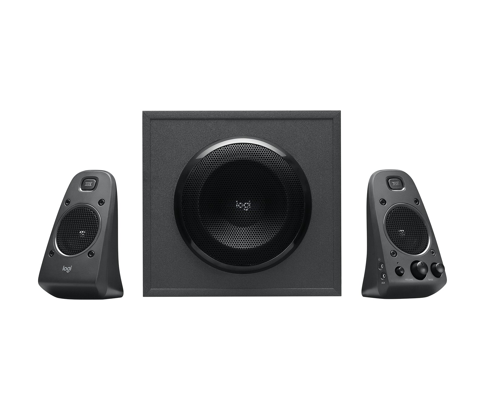 Logitech Z625 – PC-Lautsprecher-Set – 2.1, 200 W, mit Subwoofer, 3,5 mm Klinke, Optisch, Schwarz