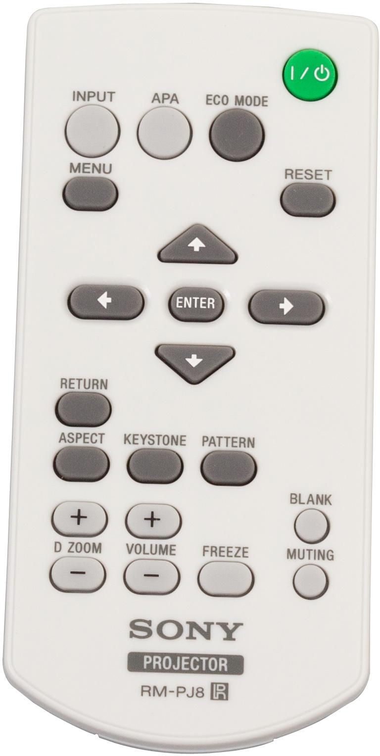 Sony Projektor-Fernbedienung RM-PJ8 – für Sony, Drucktasten, Weiss