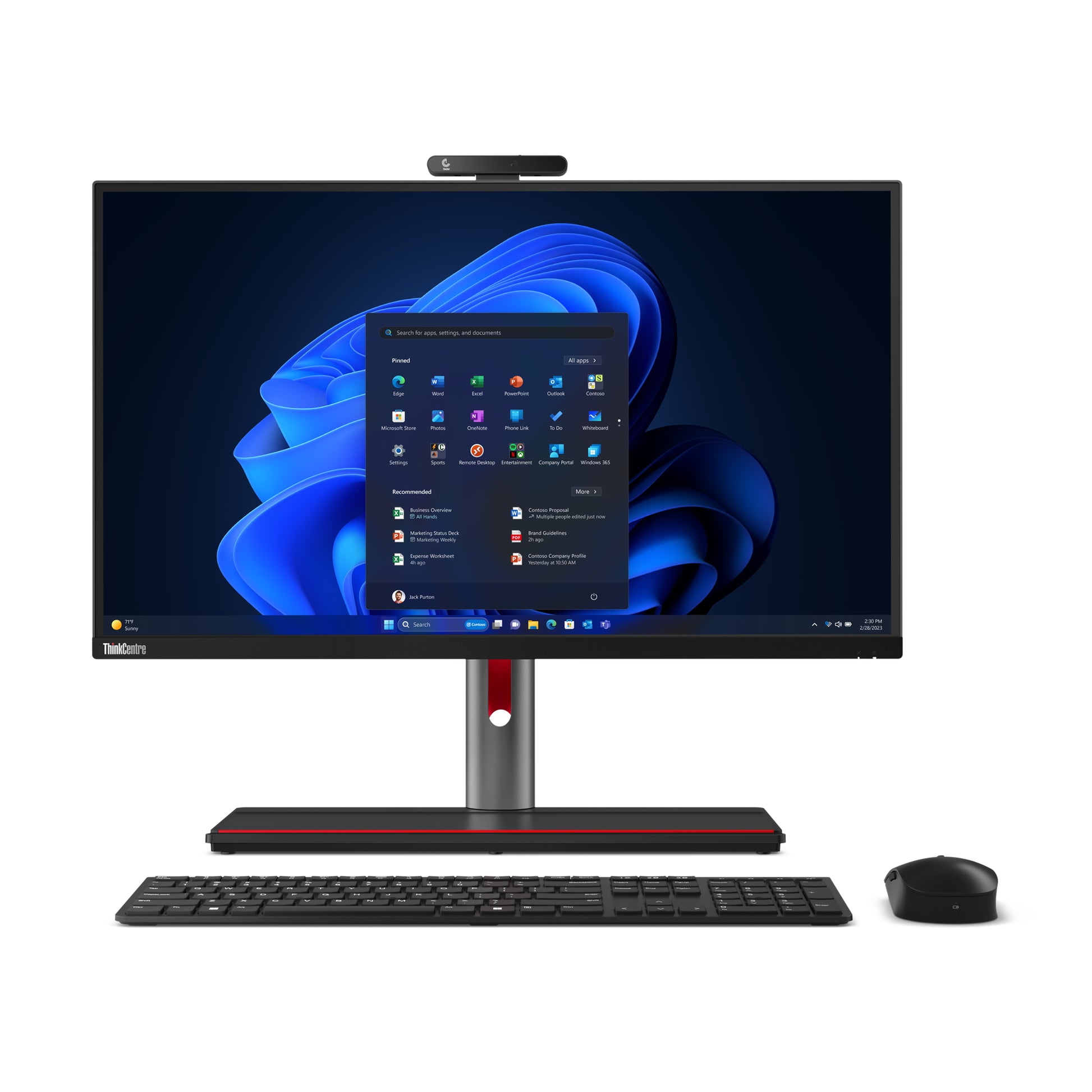 Lenovo All-in-One – 27" Quad HD, Intel Core i7-13700, 16 GB RAM, 512 GB SSD, Windows 11 Pro
