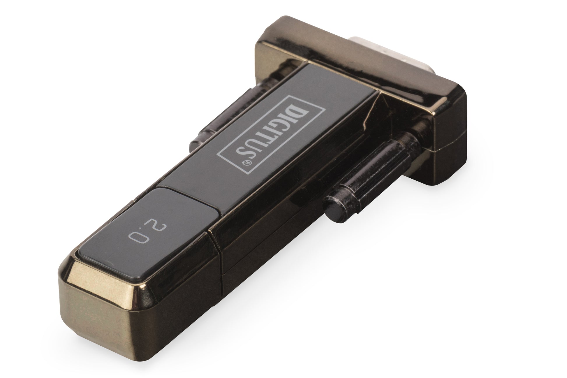 Digitus USB 2.0 (Stecker) auf D-Sub 9 (Stecker) Adapter, 80 cm, für Windows/Linux/Mac