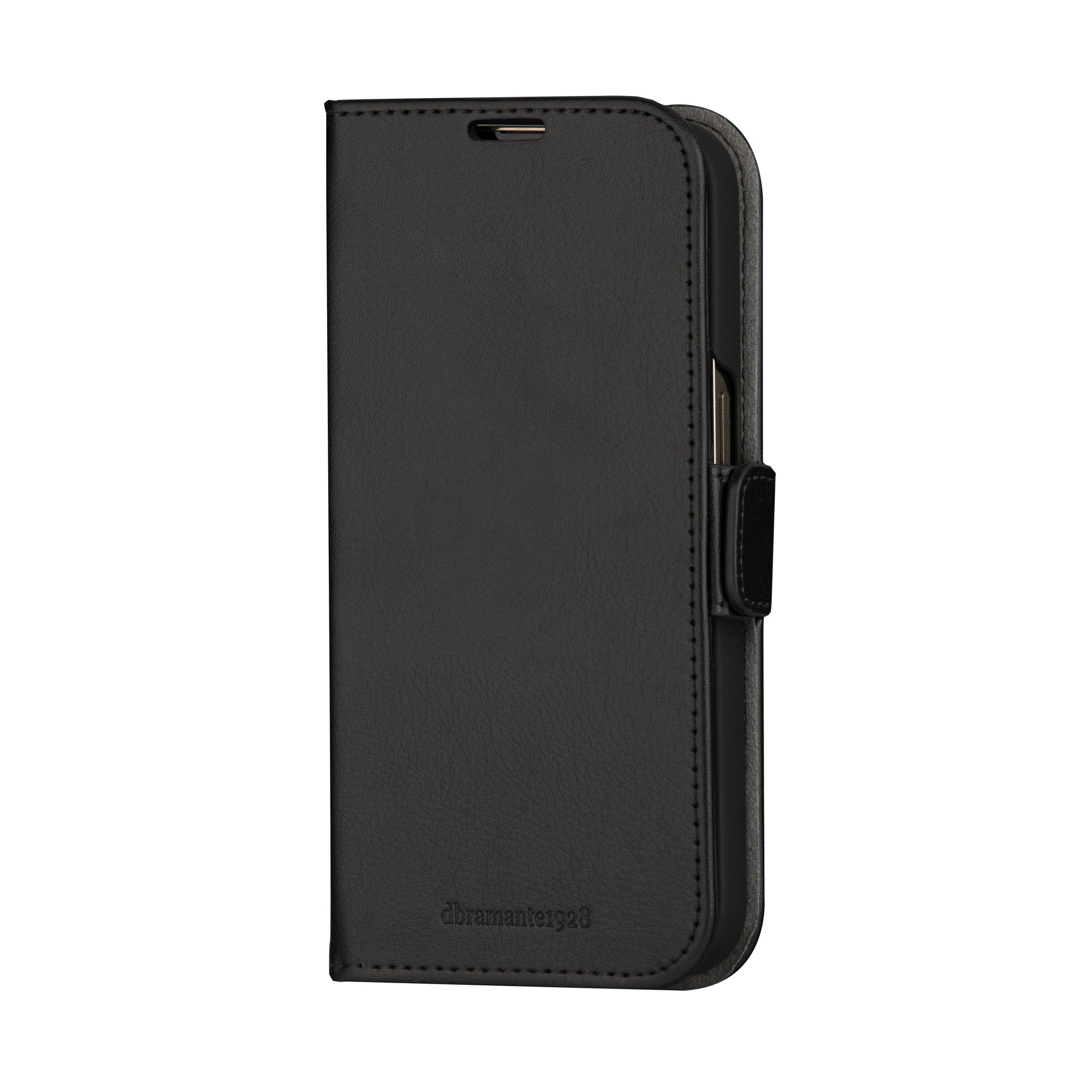dbramante1928 Stockholm Folio – für Apple iPhone 15, schwarz, Magnetverschluss