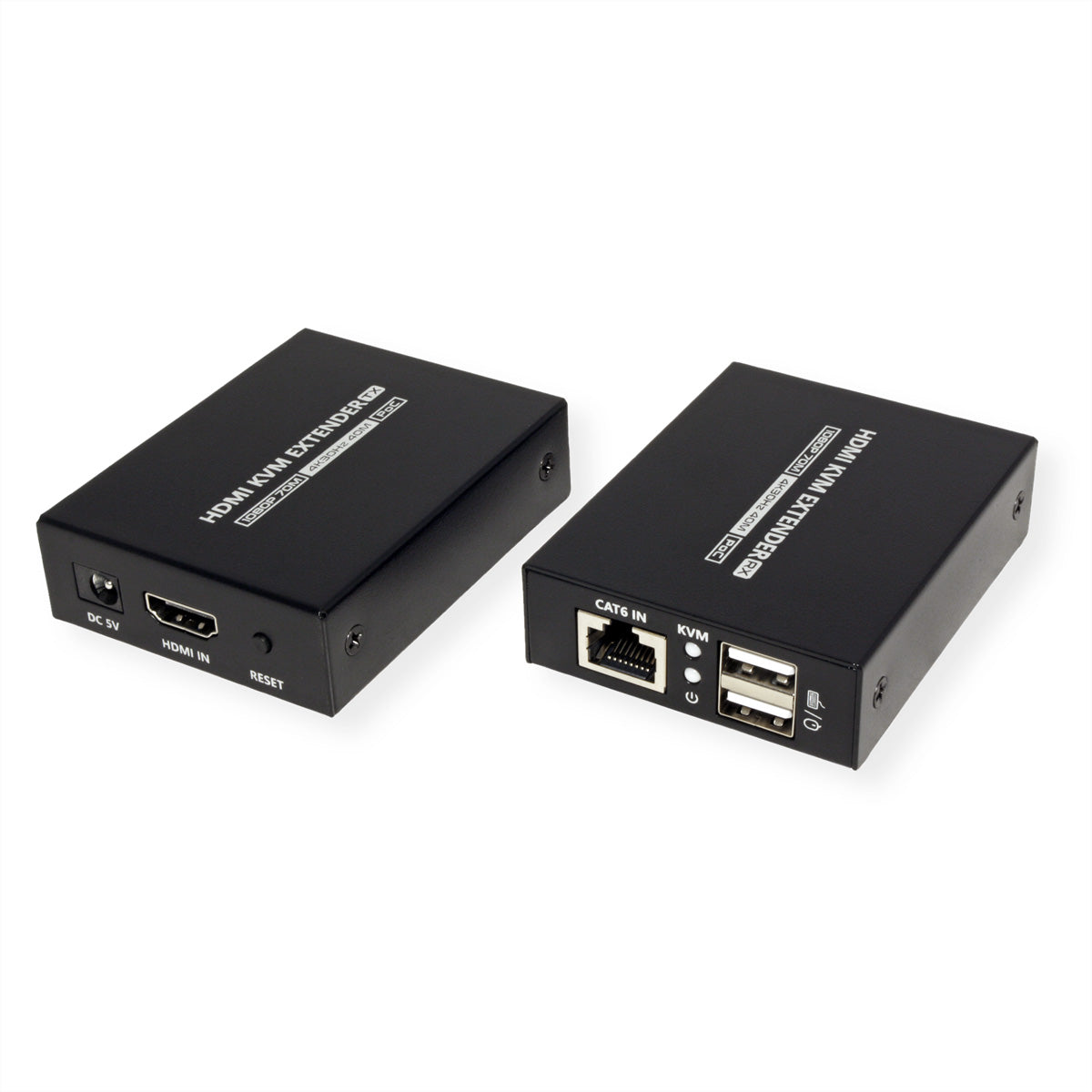 VALUE KVM-Extender-Set HDMI – 4K/30 Hz, USB, PoC, bis 40 m über Cat 6/6a/7