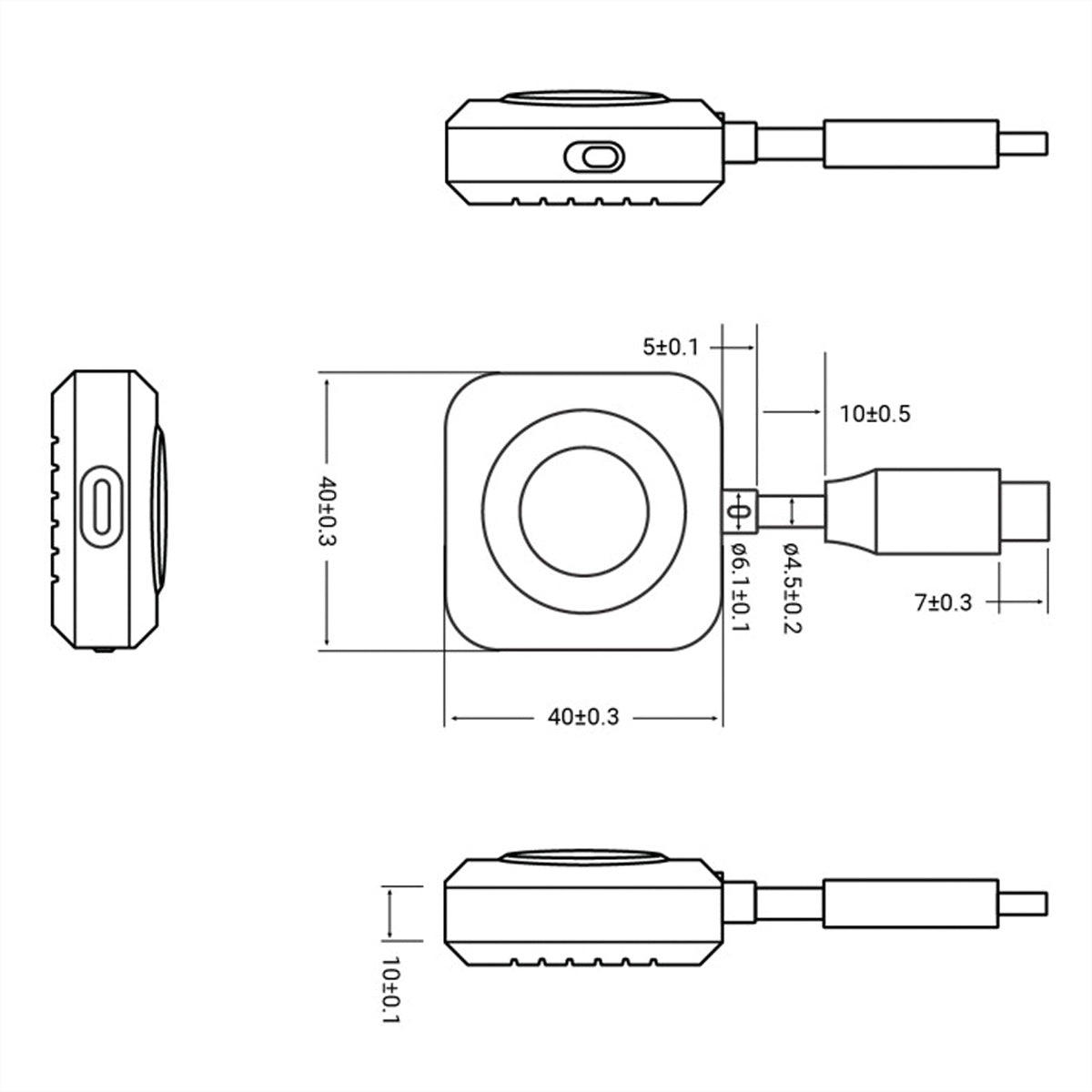 VALUE Wireless HDMI Extender-Set, WLAN 5 GHz, USB-C zu HDMI, 1080p@60 Hz, 20 m, verschlüsselt, weiss
