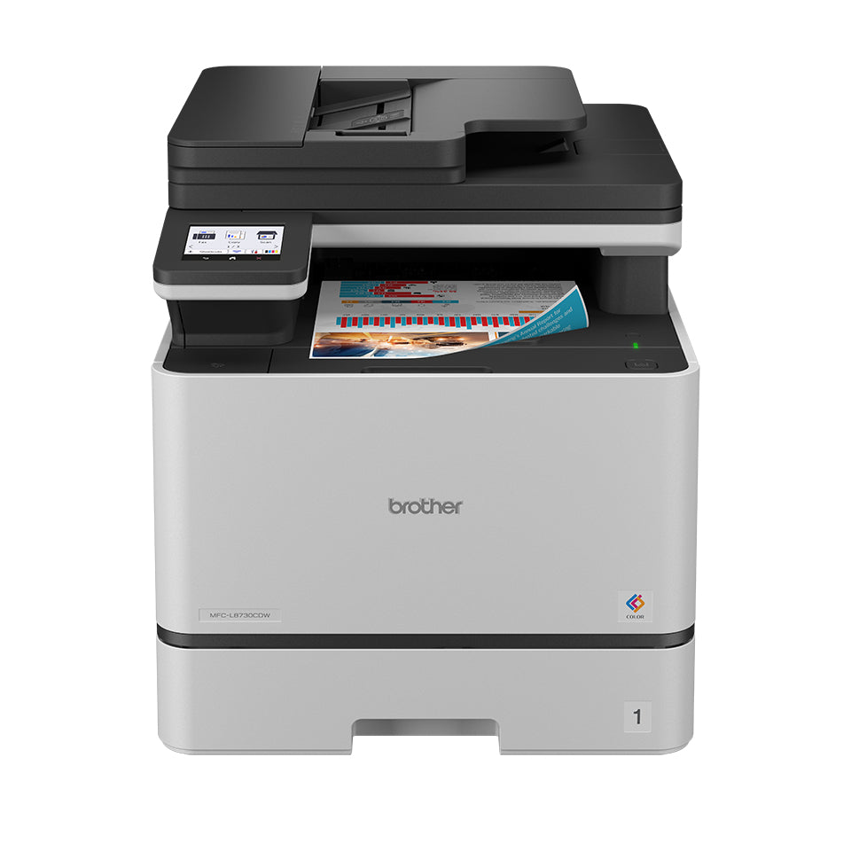 Brother Mfc-L8730Cdw – Farblaser-Multifunktionsdrucker, A4, 4-in-1, Duplex, ADF, WLAN/LAN, AirPrint