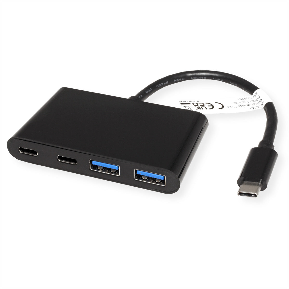 VALUE USB-Hub – USB-C, 2× USB-A, 2× USB-C