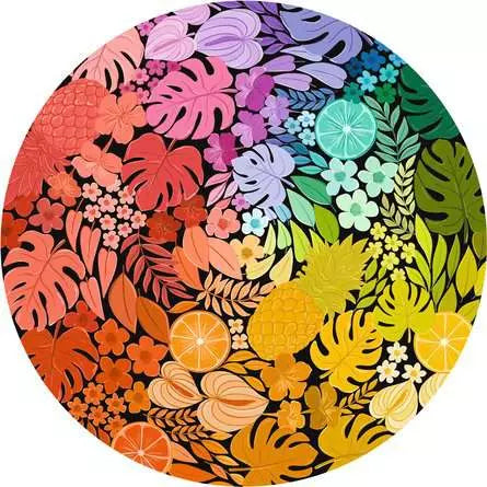 Ravensburger Puzzle Circle of Colors – Tropical – 500 Teile – Ø 52,0 cm – ab 12 Jahren