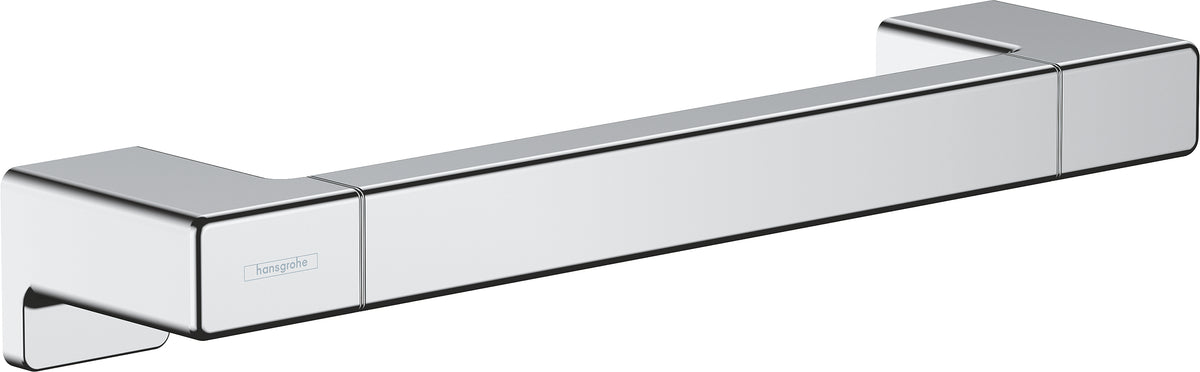 Hansgrohe Wannengriff AddStoris Q – 34,8×5,2 cm, Metall, Chrom, zum Schrauben
