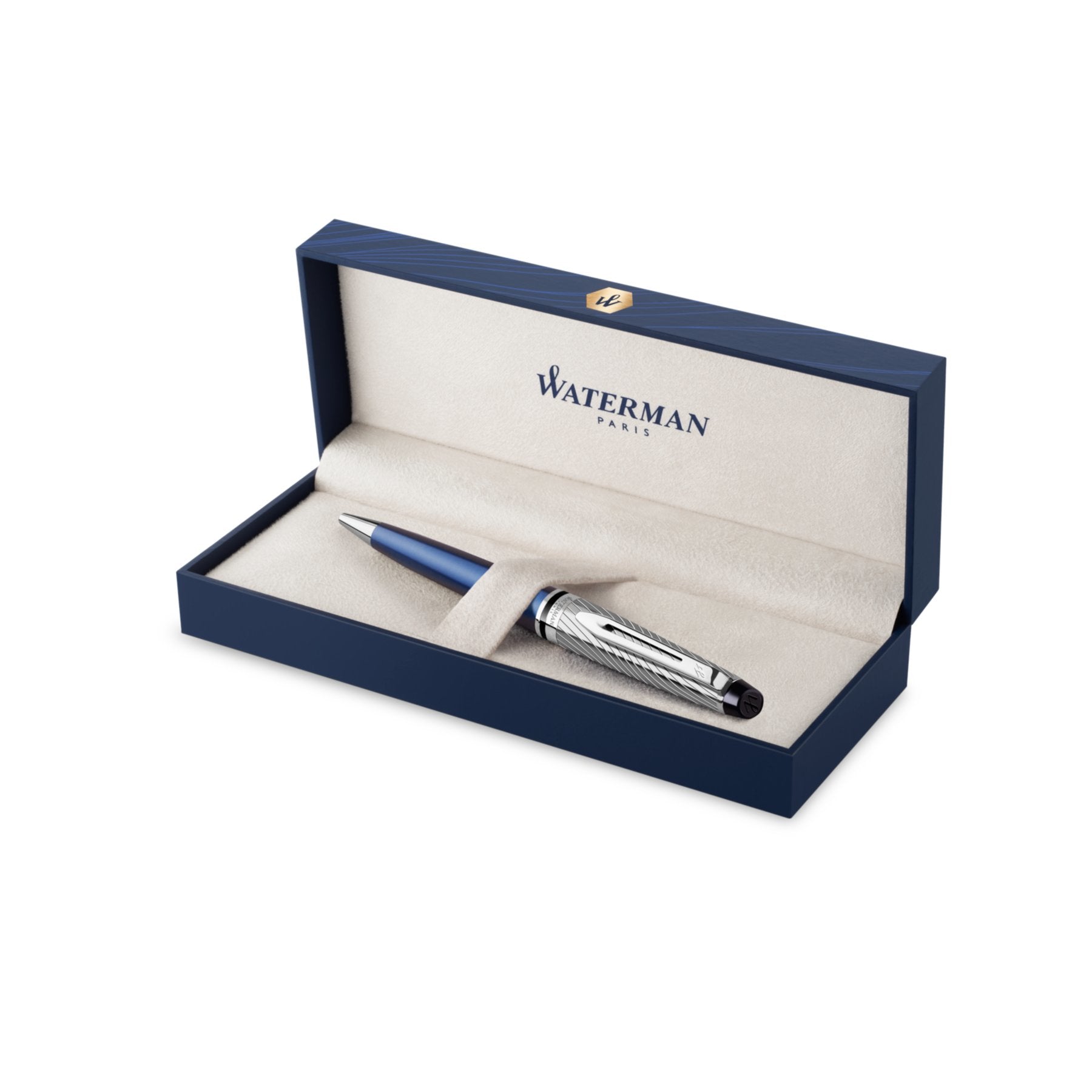 Waterman Kugelschreiber – Blau, Metall