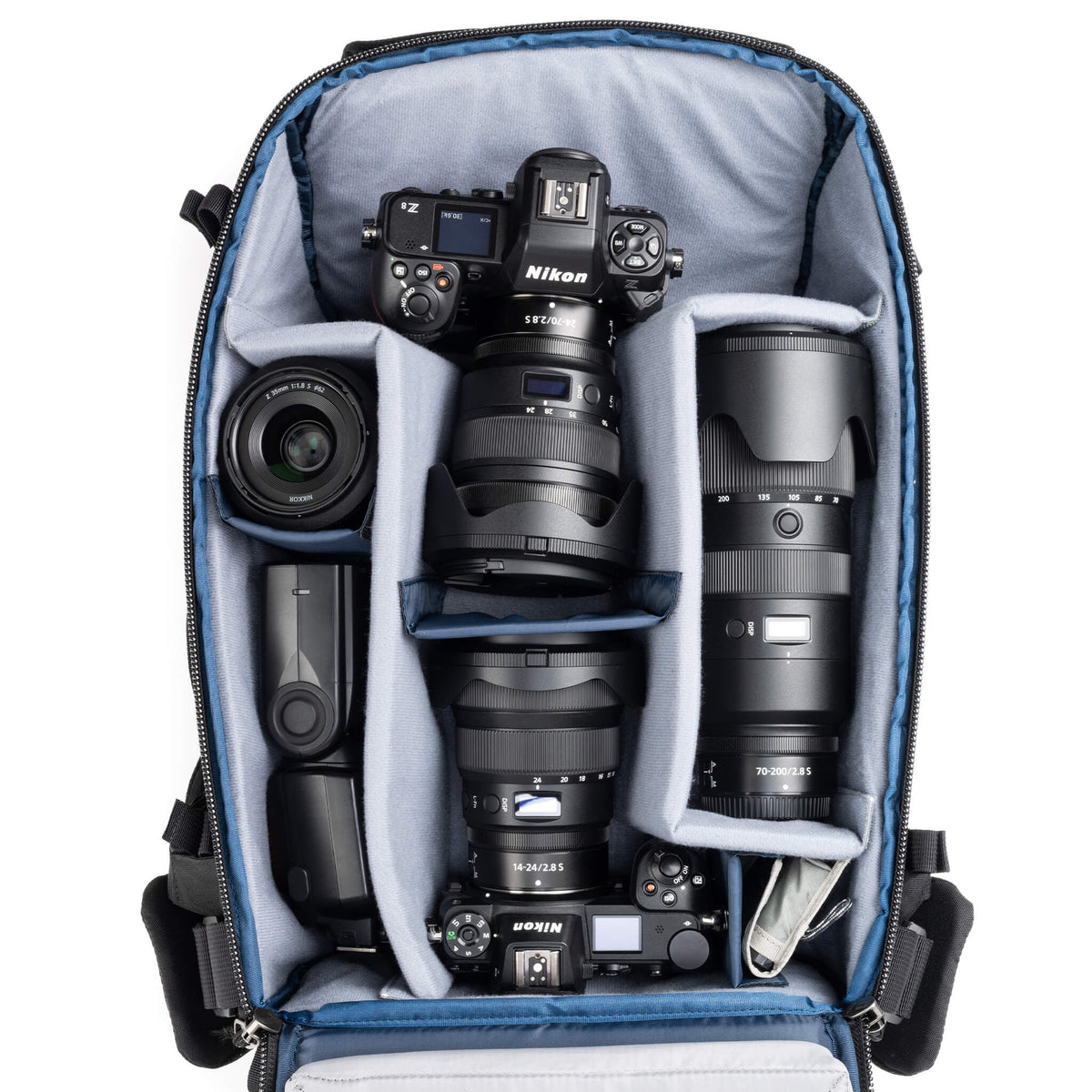 Think Tank DarkLight Kamerarucksack – Nylon/Polyurethan/TPU, 20 l – Schwarz – für DSLR, Systemkameras
