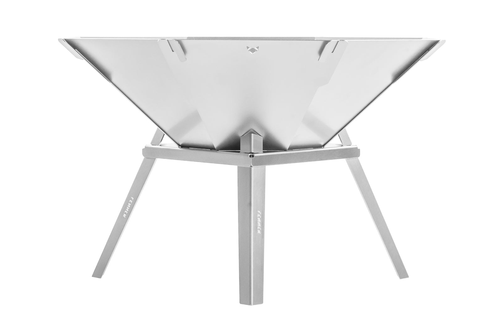 FENNEK Feuerschale – Ø 50 × 16 cm – Edelstahl, Silber