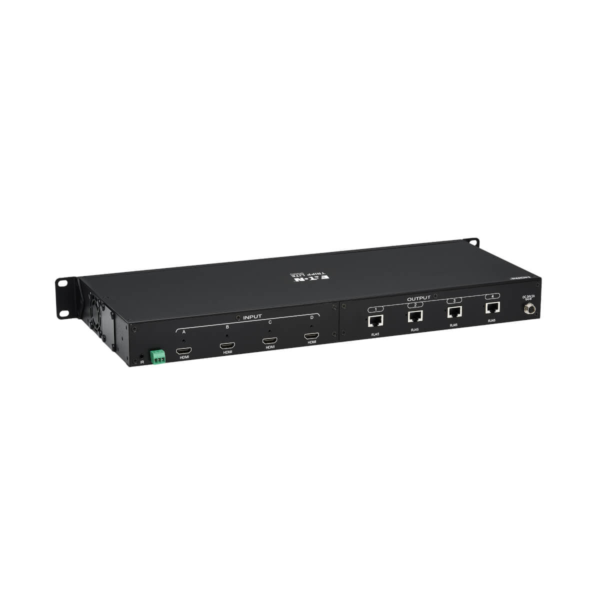 Tripp Lite B127A-4X4-BH4PH – HDMI Matrix, über Cat6, 4×4, 4K@60 Hz, 70 m, HDR, 4:4:4, PoC, HDCP 2.2, Schwarz