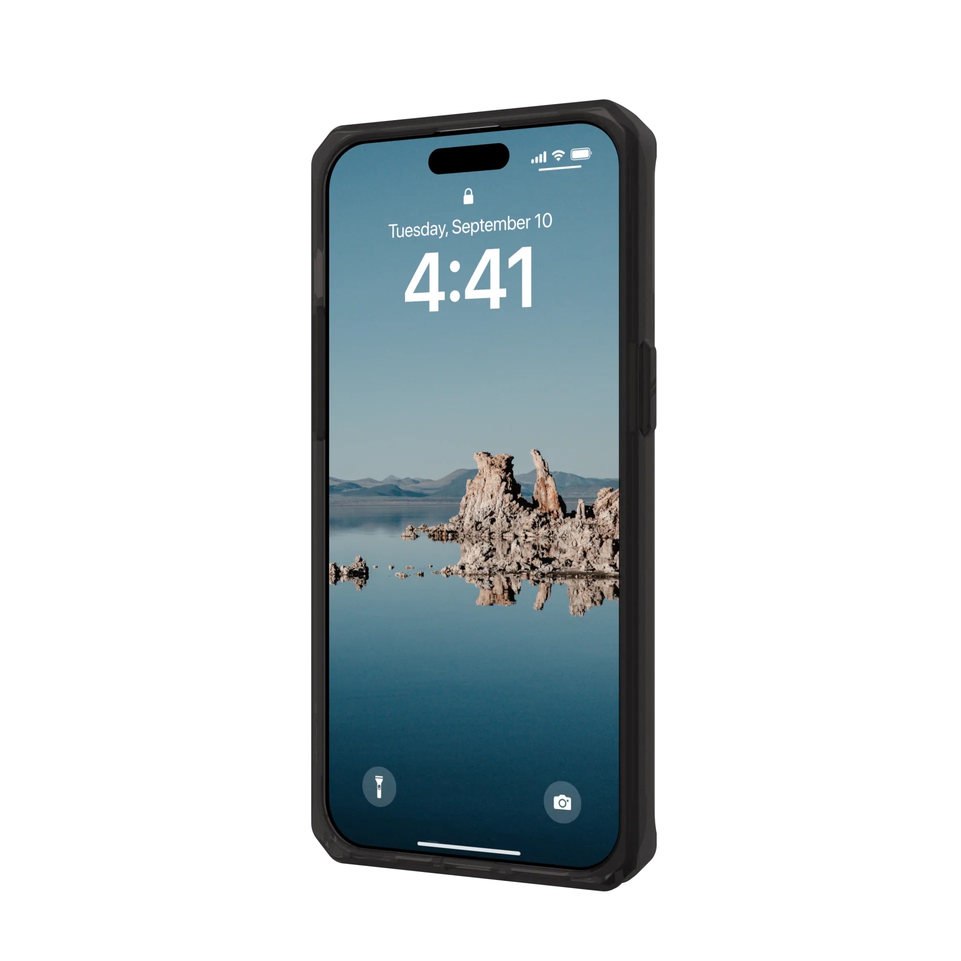 Urban Armor Gear UAG Plyo – Rückcover – für Apple iPhone 15 Pro Max – MagSafe, PC+TPU, Transparent/Gold, bis 4,8 m sturzsicher
