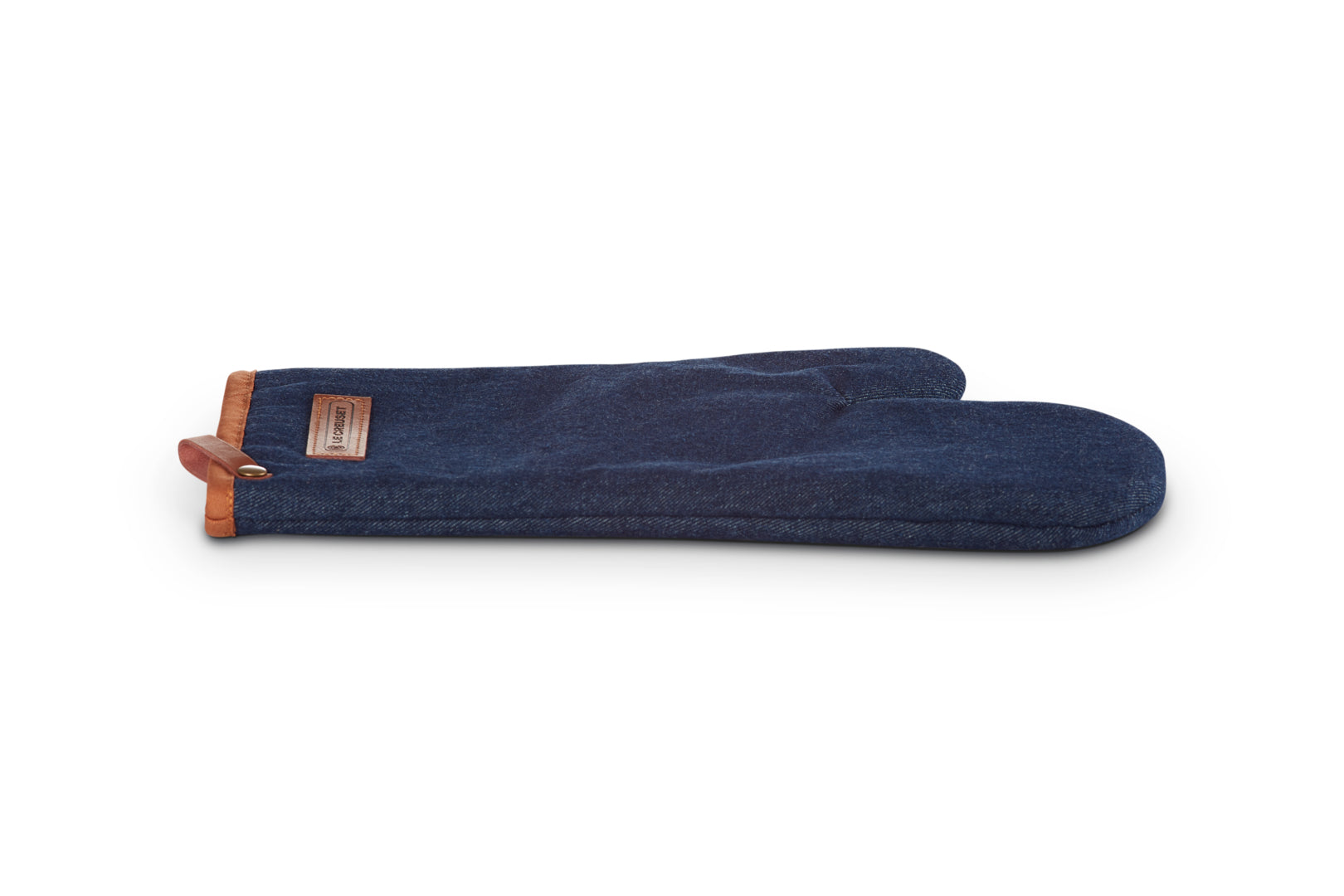 Le Creuset Ofenhandschuhe, 18 × 31,8 × 1 cm, Baumwolle, Blau/Braun