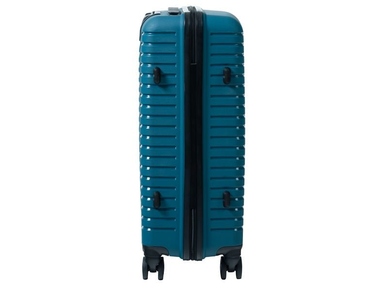 KOOR Trolley – 95 l, Hartschale, 4 Rollen, mit TSA, Petrol, 46 × 76 × 30 cm