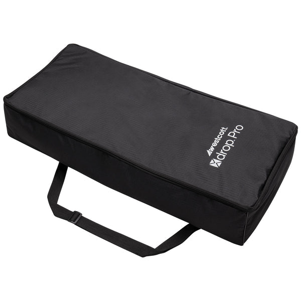 Westcott X-Drop Pro Hintergrund-Set – 2438 × 2527 mm, Polyester – Schwarz/Grau/Weiss