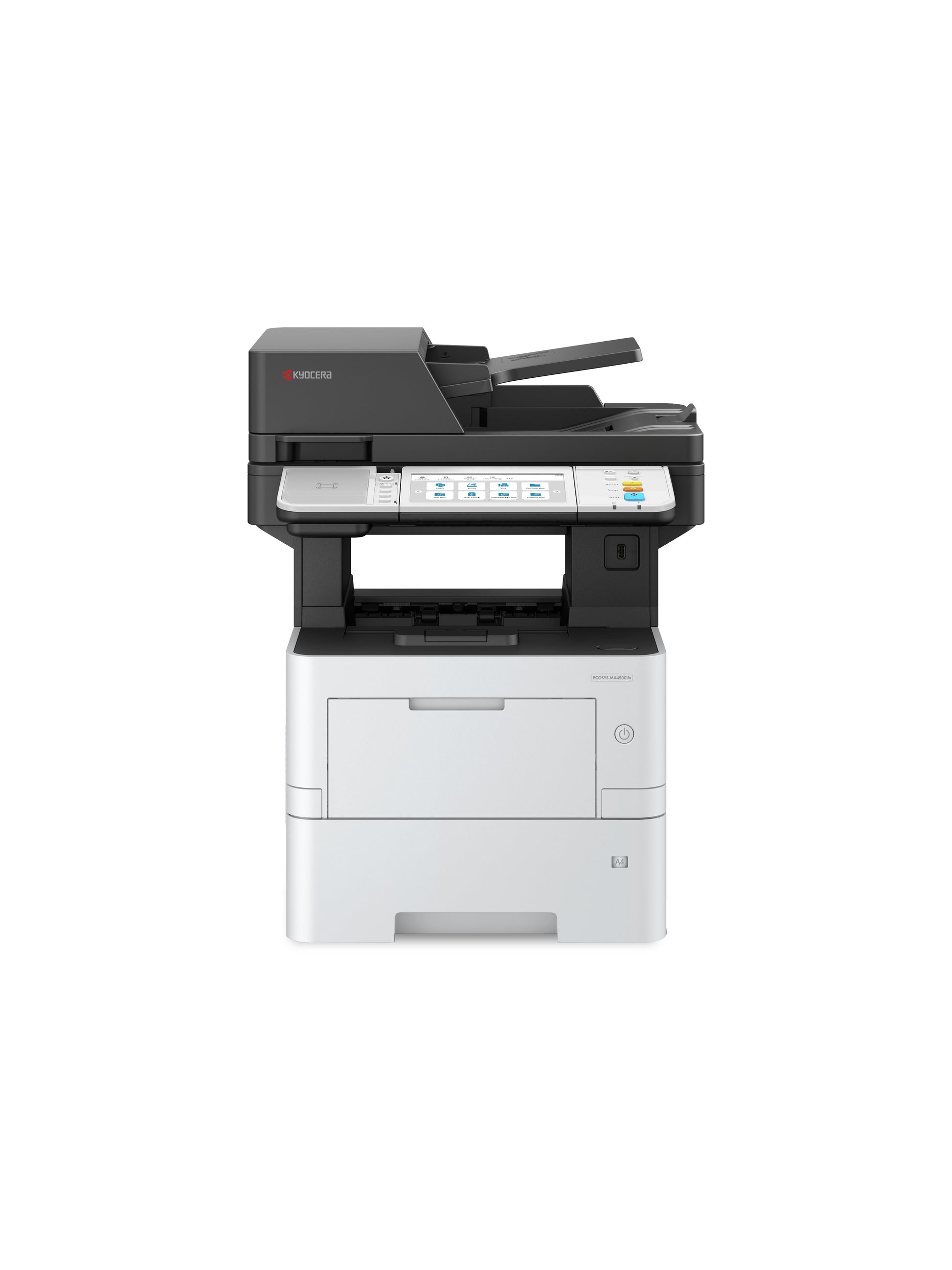 KYOCERA ECOSYS MA4500ifx – SW-Laser-Multifunktionsdrucker, A4, 4-in-1, Duplex, ADF, LAN, AirPrint, Mopria