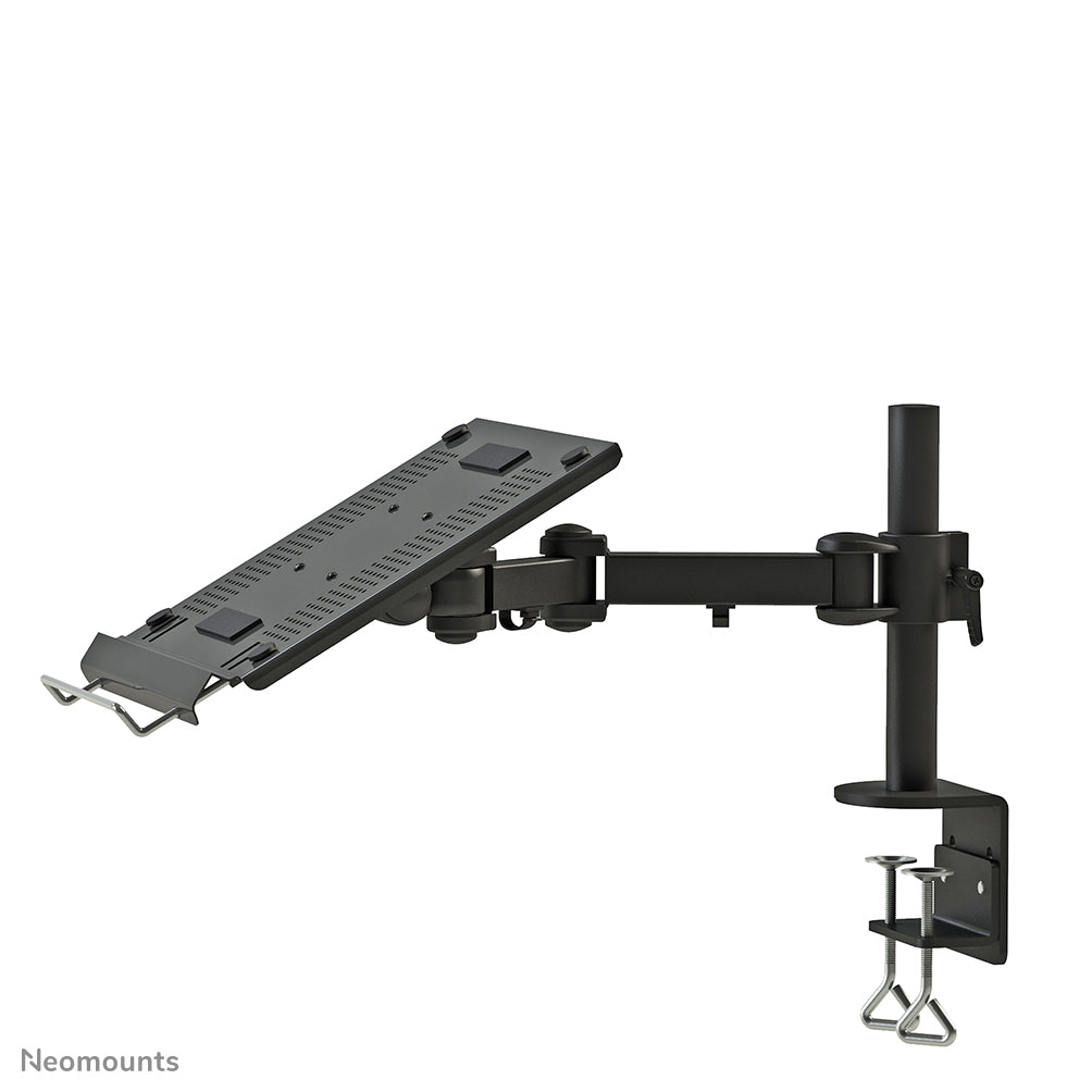 Neomounts Laptop-Arm – bis 22", VESA 100×100, Tragkraft 15 kg – Schwarz