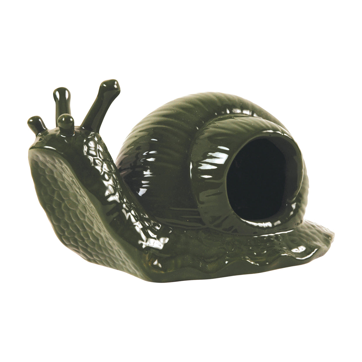Esschert Design Insektenfalle – 18,3 × 10,8 cm – grün – Keramik – für Schnecken