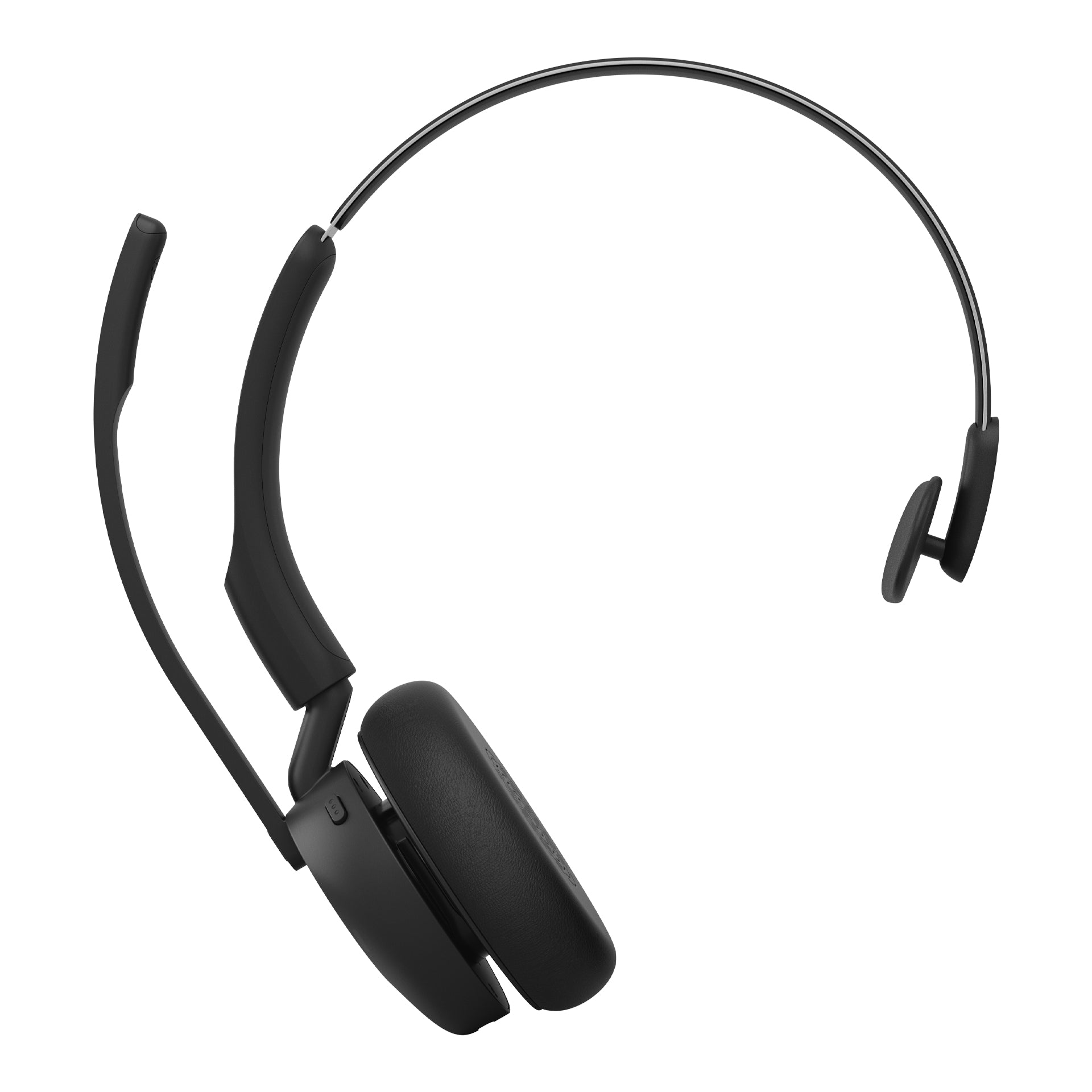 Jabra Evolve3 45 MS Office-Headset – On-Ear, Mono, BT, MS Teams zertifiziert, mit USB-C-Dongle, Schwarz