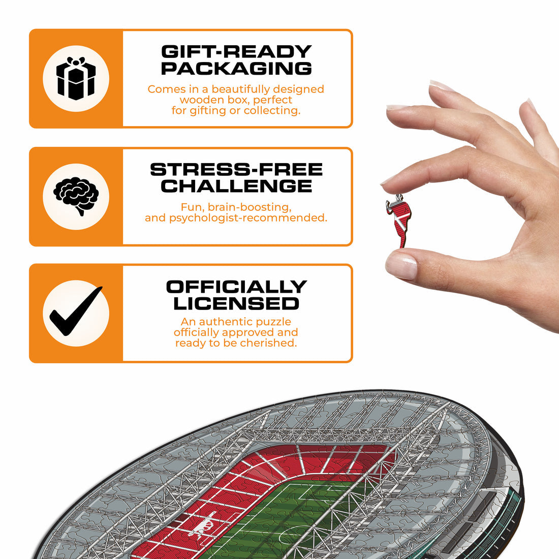 Iconic Puzzles Arsenal FC Emirates Stadium – Logikspiel, ab 10 Jahren