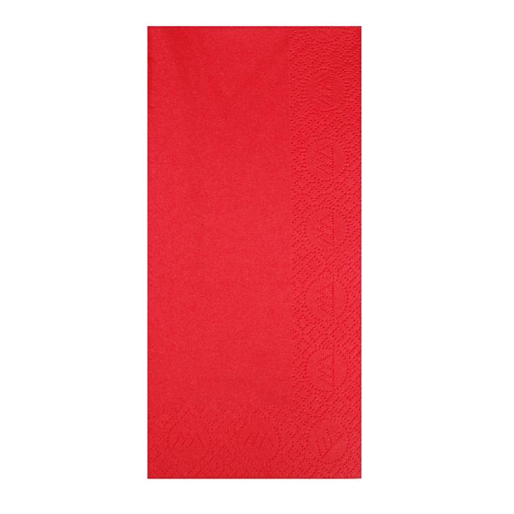 Tork Servietten rot – 39 × 39 cm, 3-lagig, 1/8-Falz – 1200 Stück