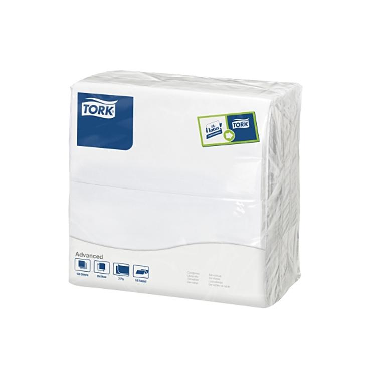 Tork Servietten weiss – 39 × 39 cm, 2-lagig, 1/8-Falz – 1800 Stück