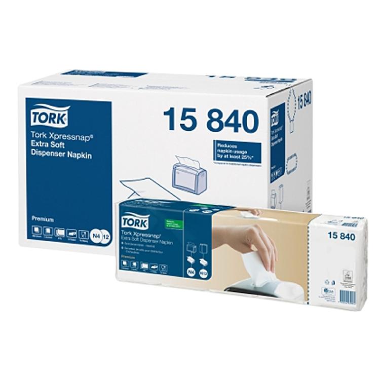 Tork Spender-Servietten Schwarz – 16,5 × 21,3 cm, 2-lagig, für N4-Spendersysteme – 4000 Stück