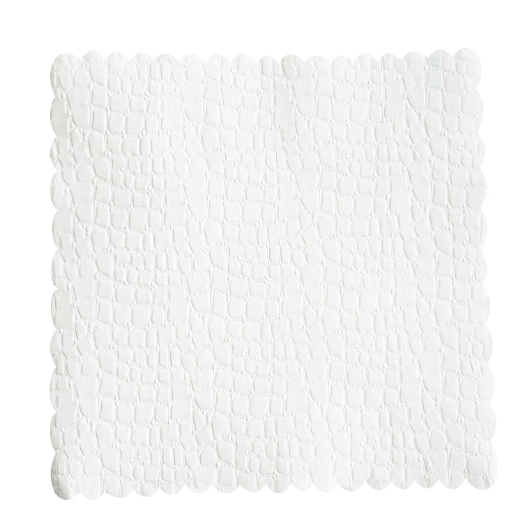 Servietten Kroko-Prägung, 16 × 16 cm, weiss – 500 Stk.