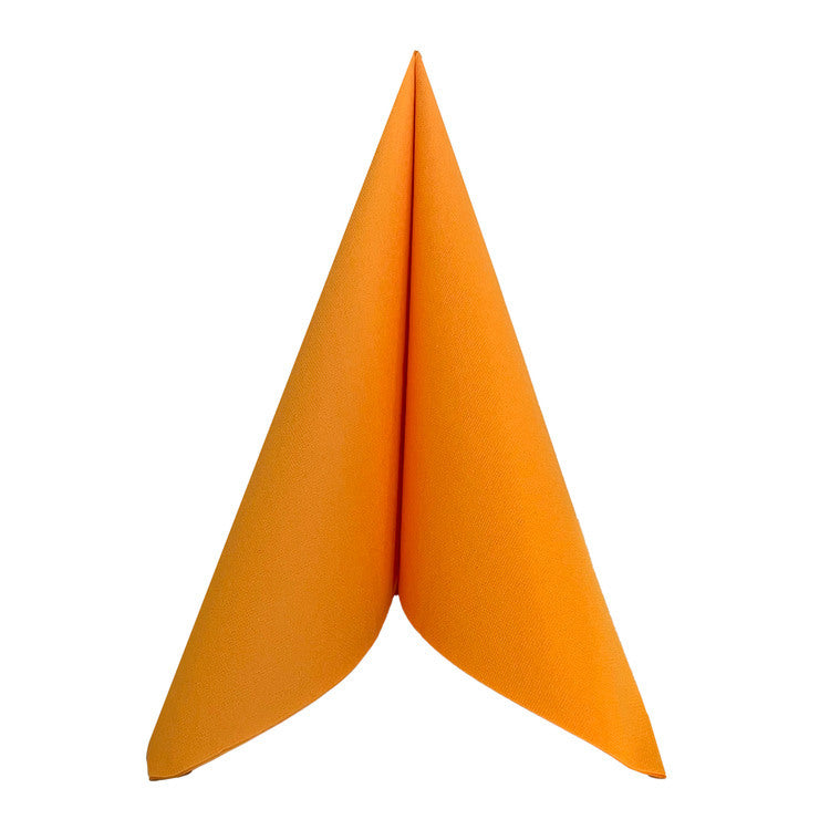 Servietten orange – 40 × 40 cm, Airlaid – 1000 Stück