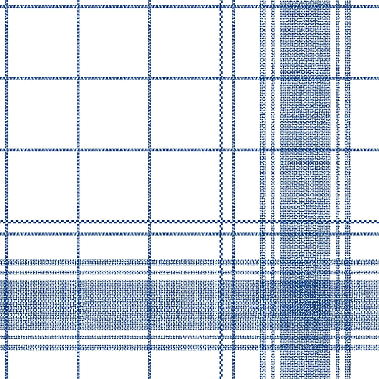 Mank Servietten Nadeem Blau – 40 × 40 cm, Airlaid, 1/4-Falz – 50 Stück
