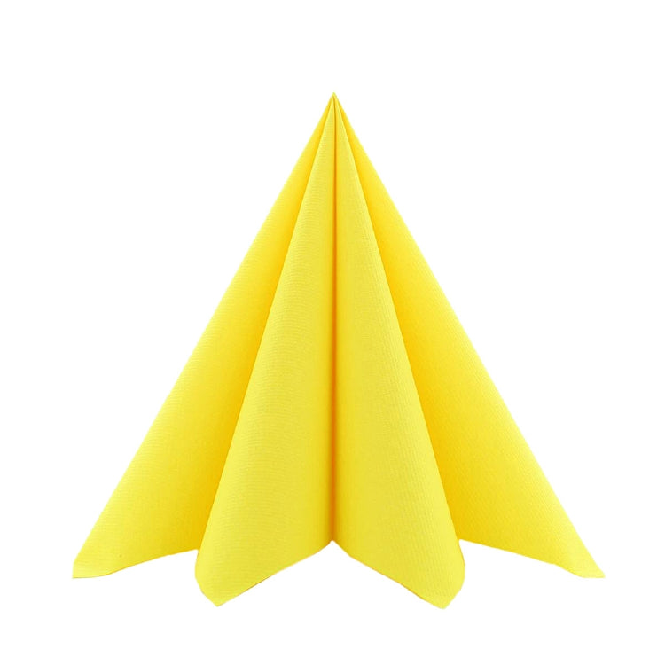 Mank Servietten gelb – 40 × 40 cm, Airlaid, 1/4-Falz – 50 Stück