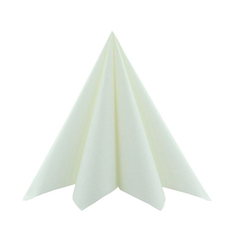 Mank Servietten Basic Weiss – 40 × 40 cm, Airlaid, 1/4-Falz – 50 Stück