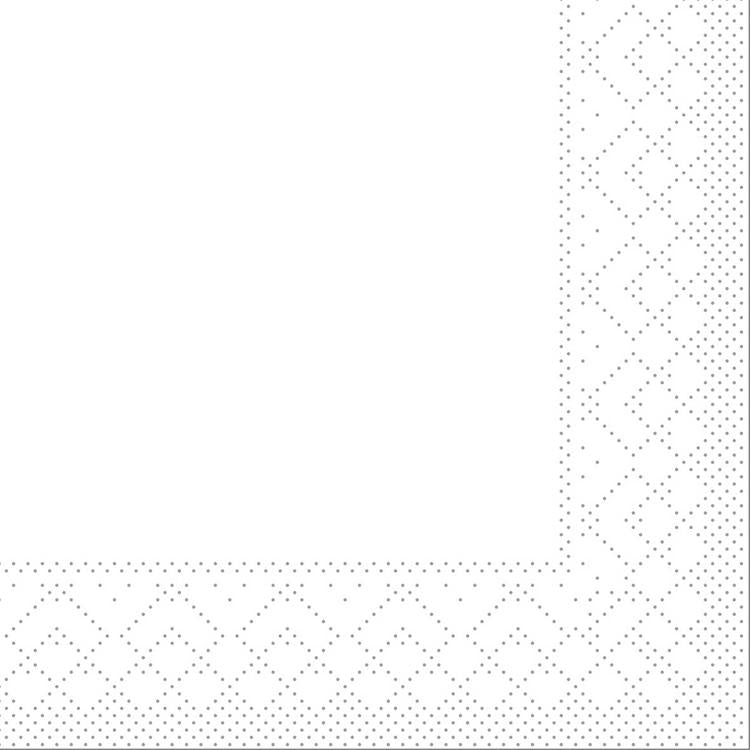 Mank Servietten – weiss – 24 × 24 cm, 3-lagig, 1/4-Falz – 150 Stück