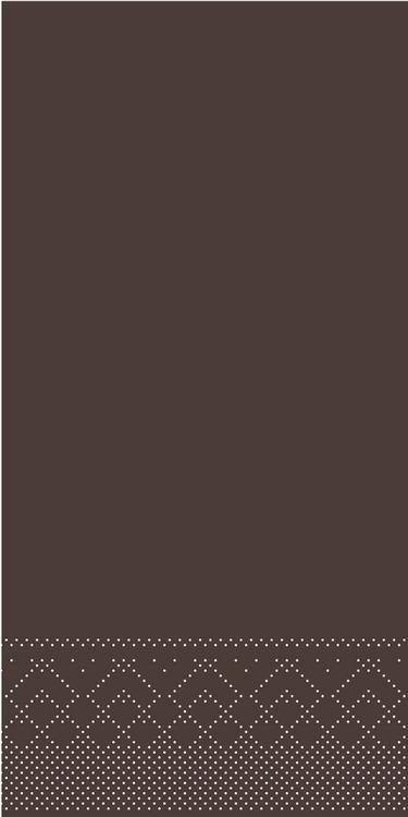 Mank Servietten braun – 40 × 40 cm, 3-lagig, 1/8-Falz – 100 Stück