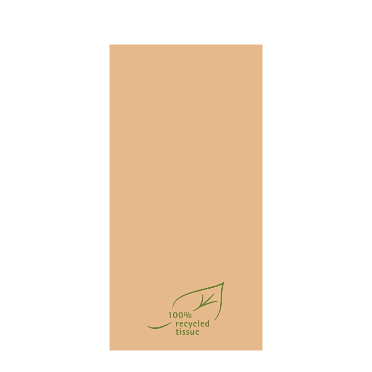 Mank Servietten braun – 40 × 40 cm, 1/8-Falz – 50 Stück